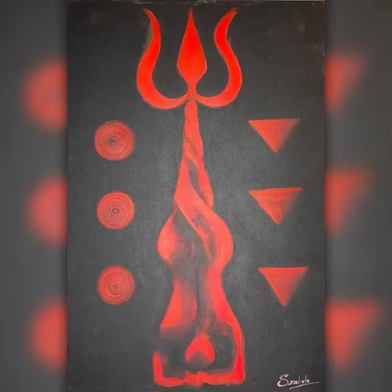 Prakrithi and Purusha painting